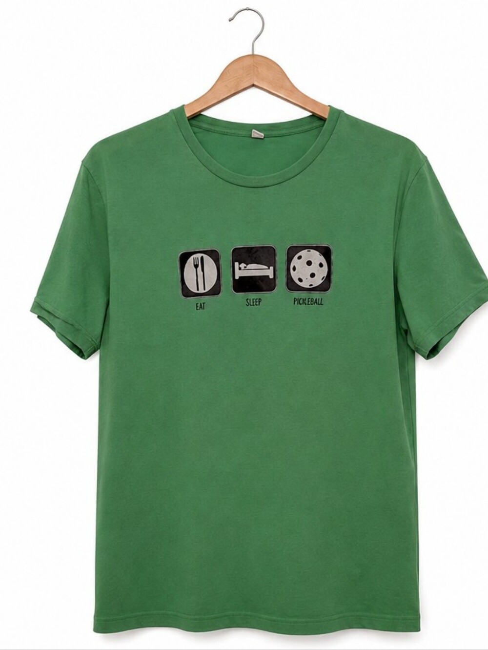 PICKLEBALL Green TShirt Short Sleeve Rare Graphic Cotton XL